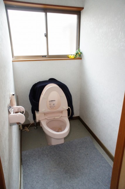 トイレ。  上下水道接続済みです。